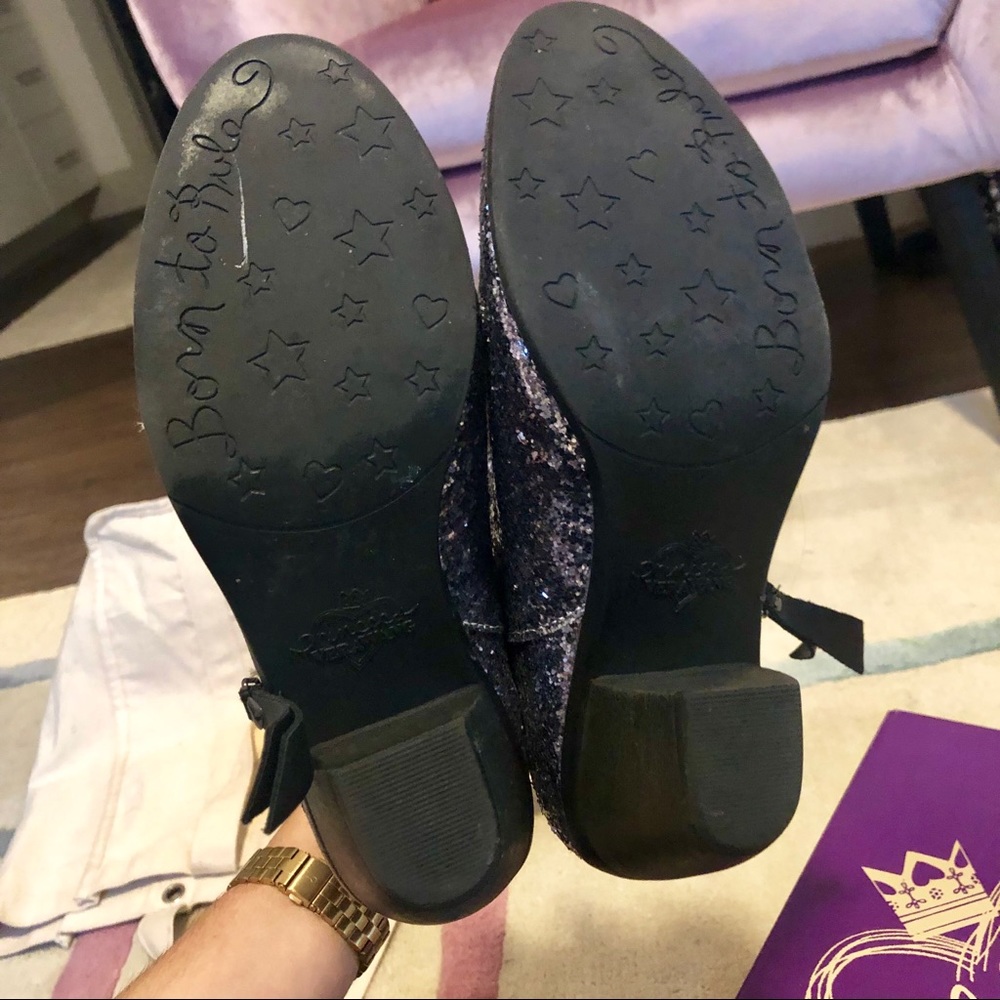 Glitter Ankle Boots - Purple - Picture 3 of 4